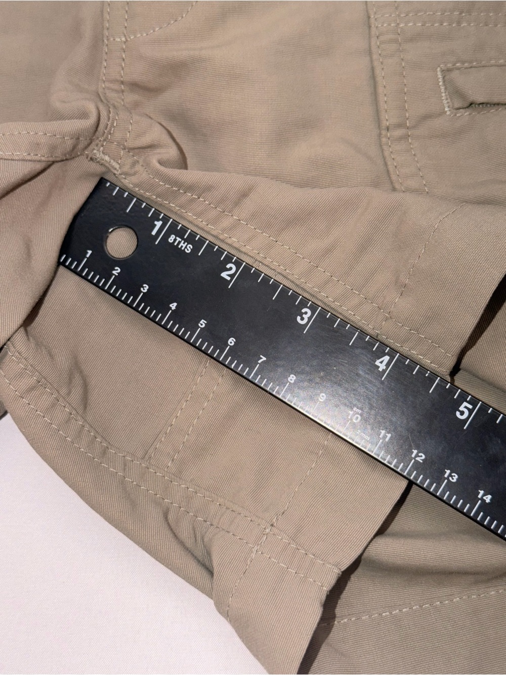 The North Face Olive Green Hiking Cargo Shorts Women’s Size 8 - Picture 5 of 12
